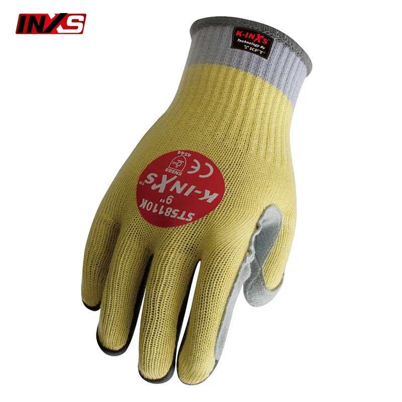 SAFETY INXS Anti-cut gloves Level 5 High temperature resistance 100 degree anti cut gloves Comfortable Mechanical safety gloves