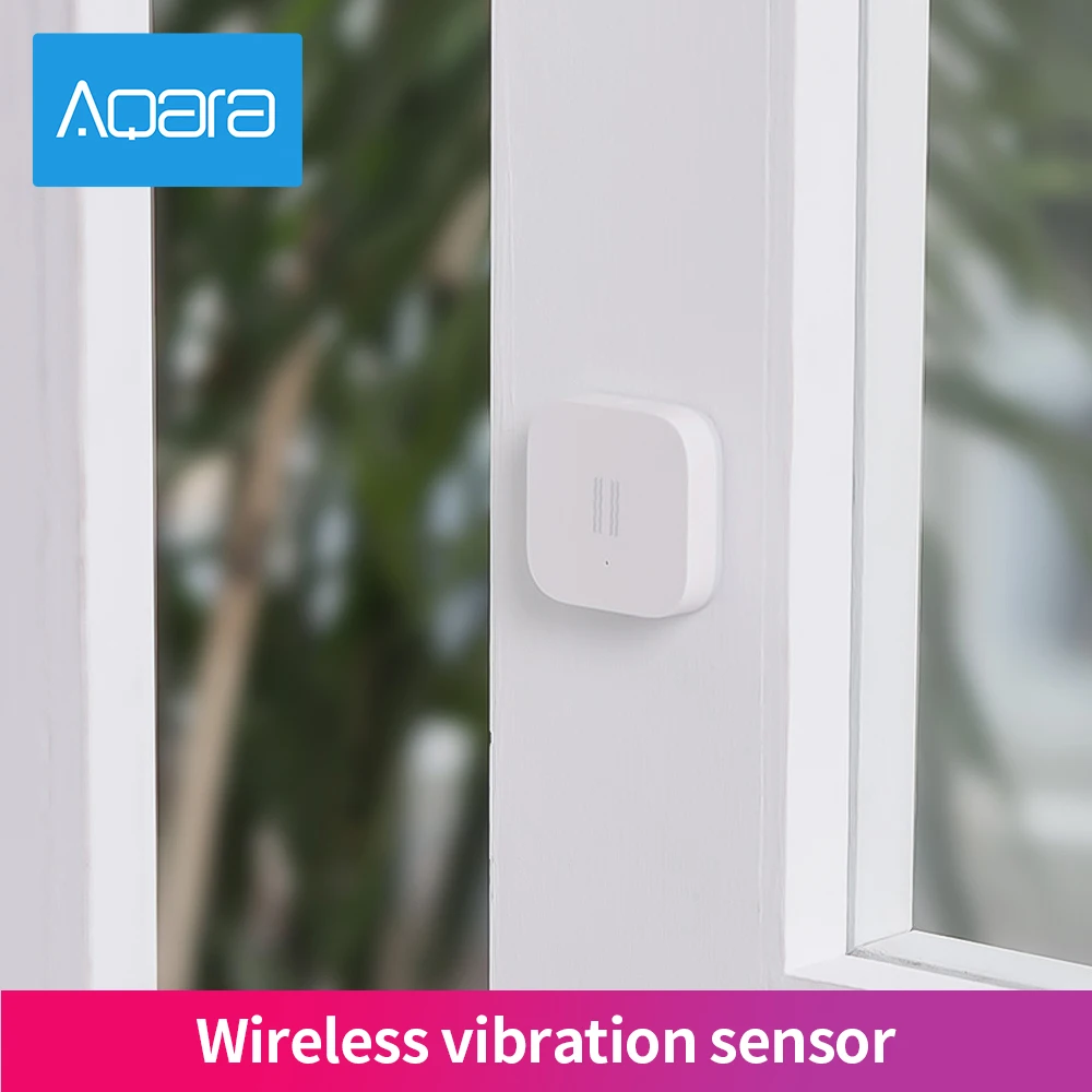 Aqara-Sensor de vibración inteligente Zigbee, Monitor de alarma de detección de choque de movimiento, giroscopio integrado para xiaomi mijia smarthome homekit