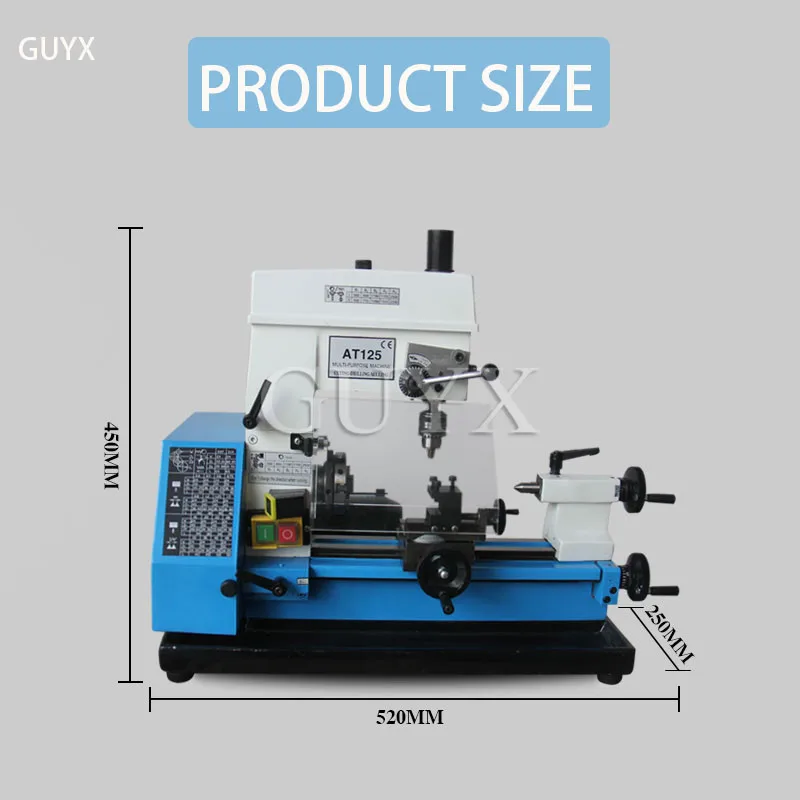 DIY Small Processing Metal Small Lathe Mini Household Car Drilling and Milling Machine Vertical Milling Machine for Metal