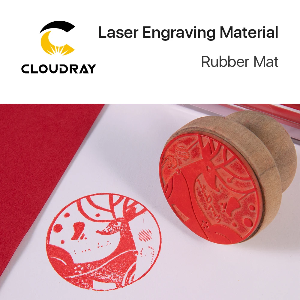 

Cloudray Rubber Mat Laser Engraving Material Seal Engraving DIY Art Design Material for Laser Engraving & Marking Machine