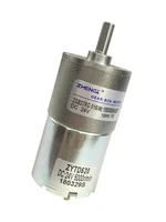 ZHENGKE DC motorreductor 12V 24V ZGB37RG velocidad Variable motores de rotación reversibles velocidad lenta 10W 2/5/10/15/20/30/40/50/100rpm