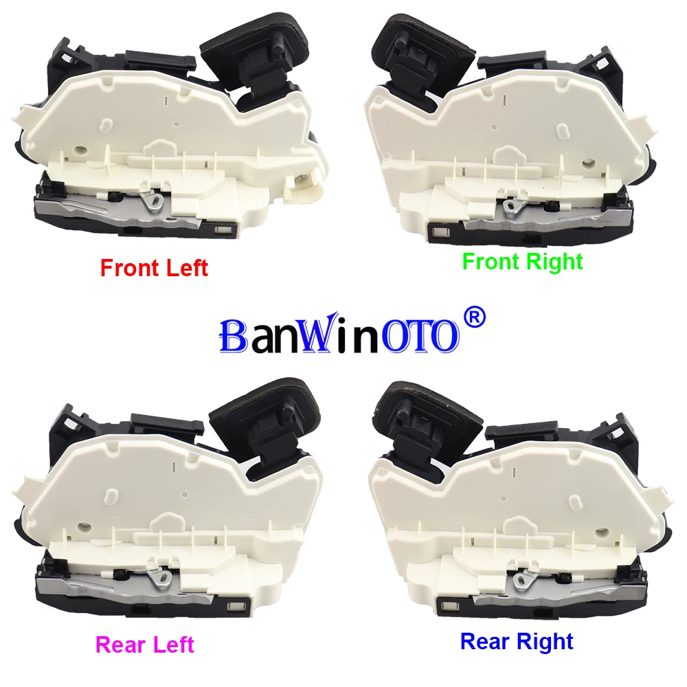Siłownik zamka drzwi z przodu z tyłu lewego prawego korzystając z łączy z boku pasuje do VW Jetta 6 Golf MK6 MK7 Passat B7 Polo Skoda Yeti 2011 2012 2013 14 15-19