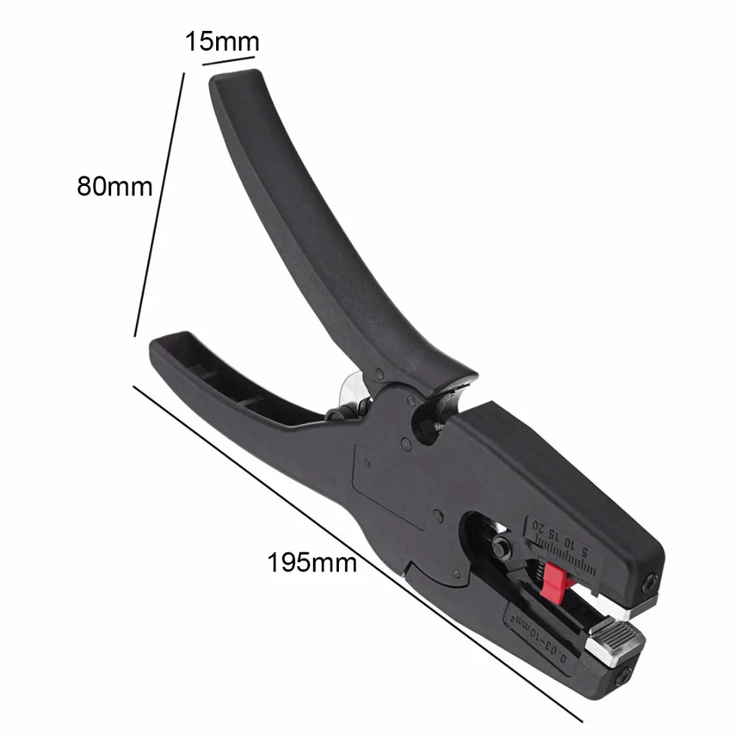 Imagem -02 - Cabo Elétrico Ajustável Wire Crimper Wire Stripper Alicates de Decapagem Alicates de Decapagem Automáticos Multifuncional 00310 mm Novo