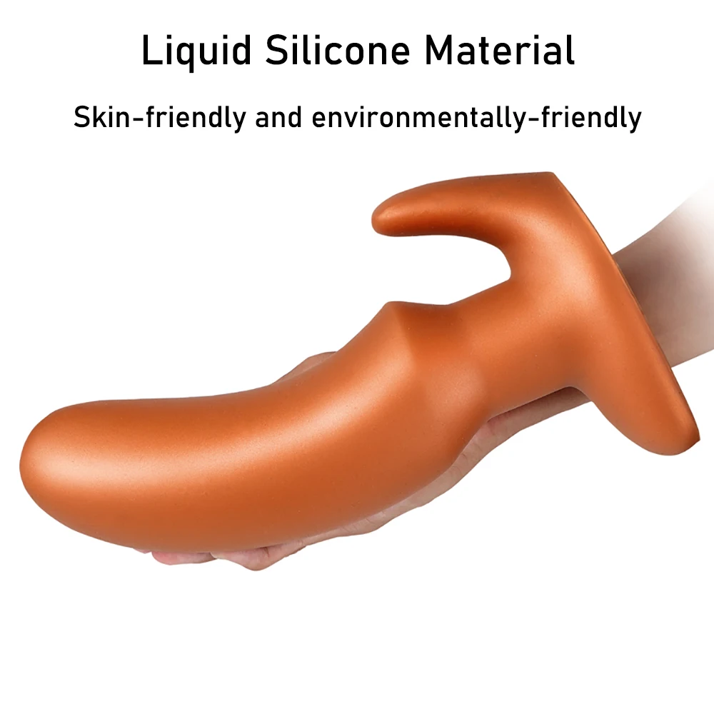 Liquid Silicone Oversized Anal Plug Dildos Soft Anal Dilator Butt Plug Stimulates the Vagina and Anus Massage Prostate Sex Toys