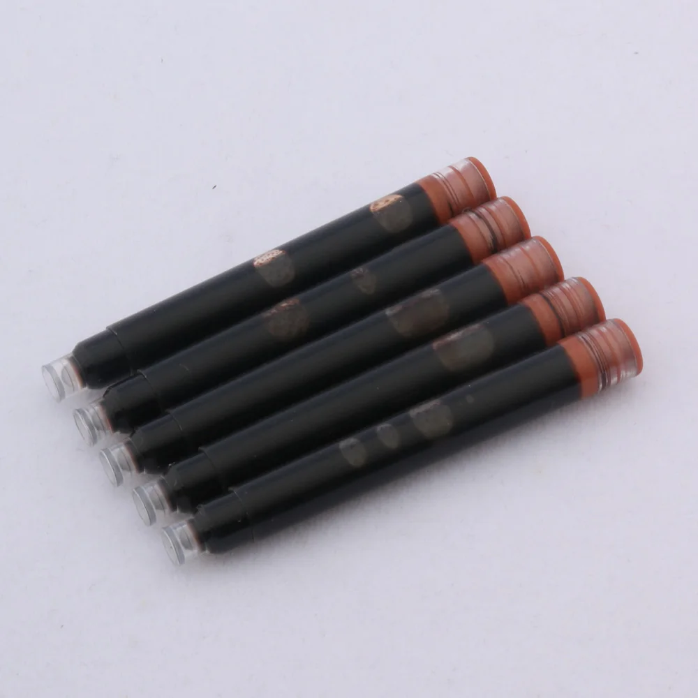 25pcs Brown Fountain Pen Ink refill Converter Pump Cartridges Pen refill