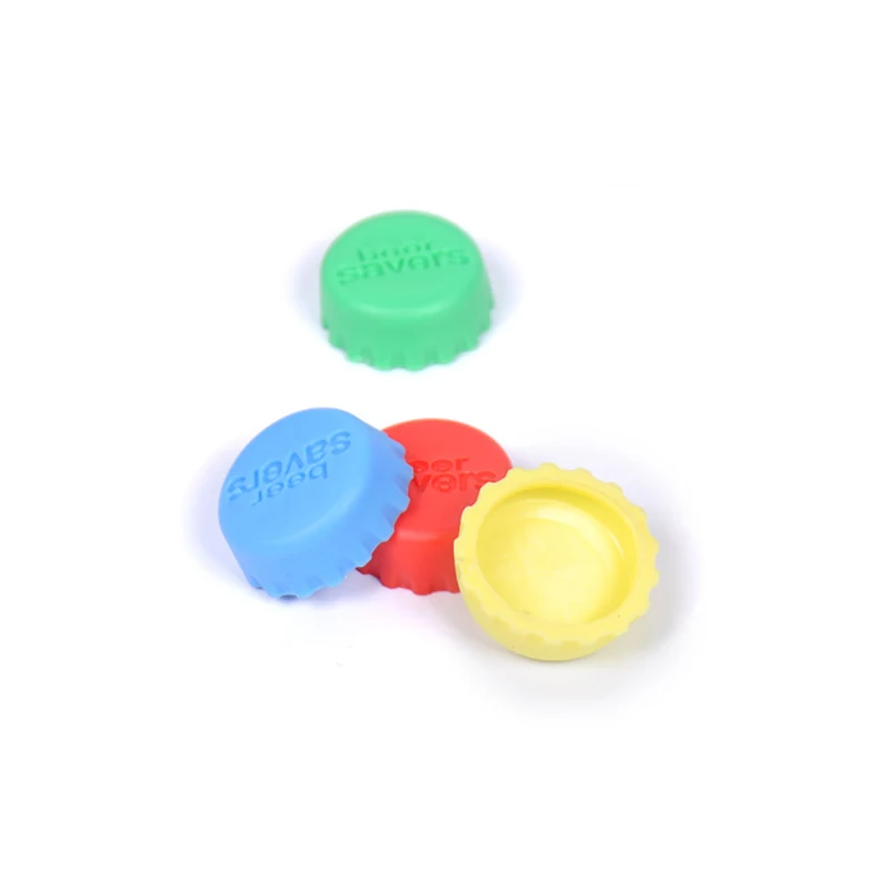 Colorido Silicone Beer Bottle Cap, Beverage Bottle Sealer Cover, Prático Stopper Cover, 6 Pcs Set