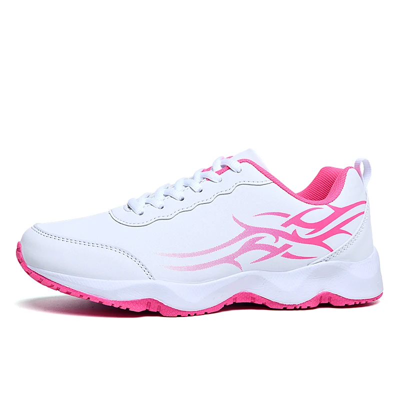 Women Vulcanize Shoes Fashion  Casual Shoes  Women's Shoes Designer Tennis Running  Casual White Shoes PU fabric flame 35-40