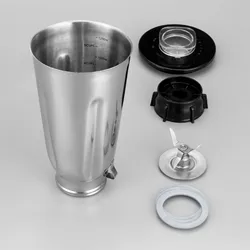 5 Cup Stainless Steel Blender Jar Set Complete 6 Piece SS Set Fits Oster