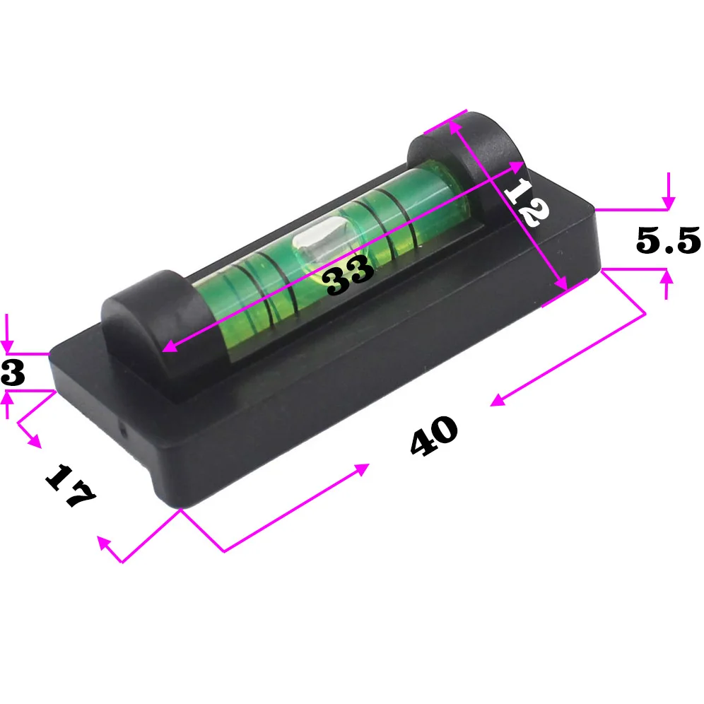 HACCURY Mini Bubble Level Protractor Small Spirit with Magnetic for TV Rack Photo Frame Goods Shelf