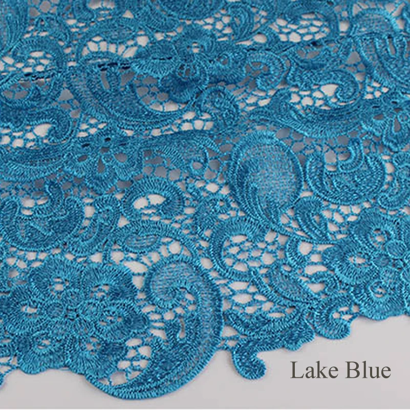 High Quality 3D Water Soluble Embroidery Lace Fabric for Sewing Clothes Dress by the Half Meter