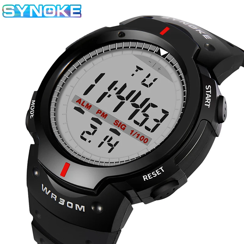 Men\'S Waterproof Sports Watch Big Dial Backlight Digital Watches For Men Chronograph Military Wristwatch Man Watch Montre Homme