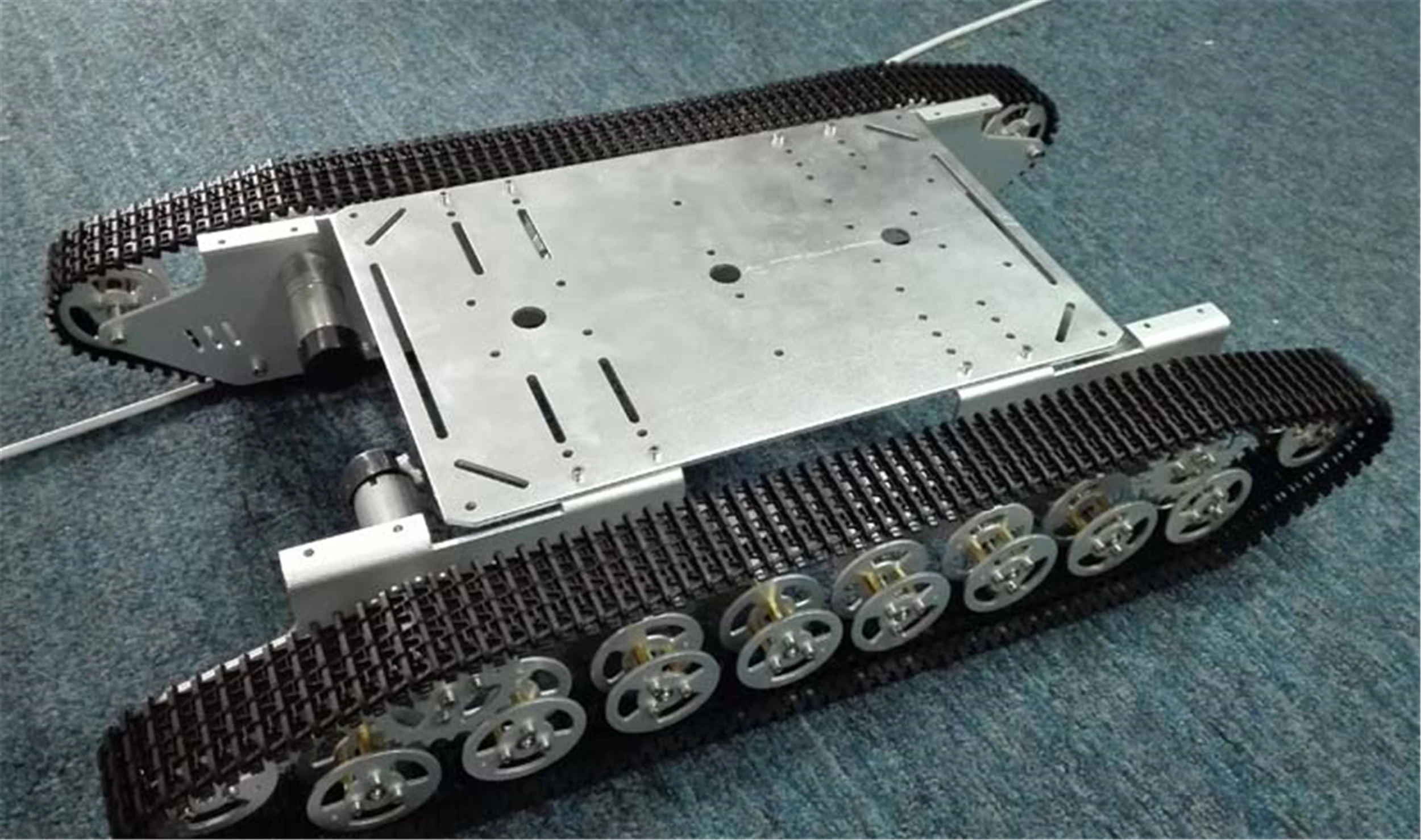 DIY 4WD Metal Tank Chassis Large T800 Smart Crawler Robot Platform 4pcs High Torque Motor With Encoder Speed Feedback Heavy Load