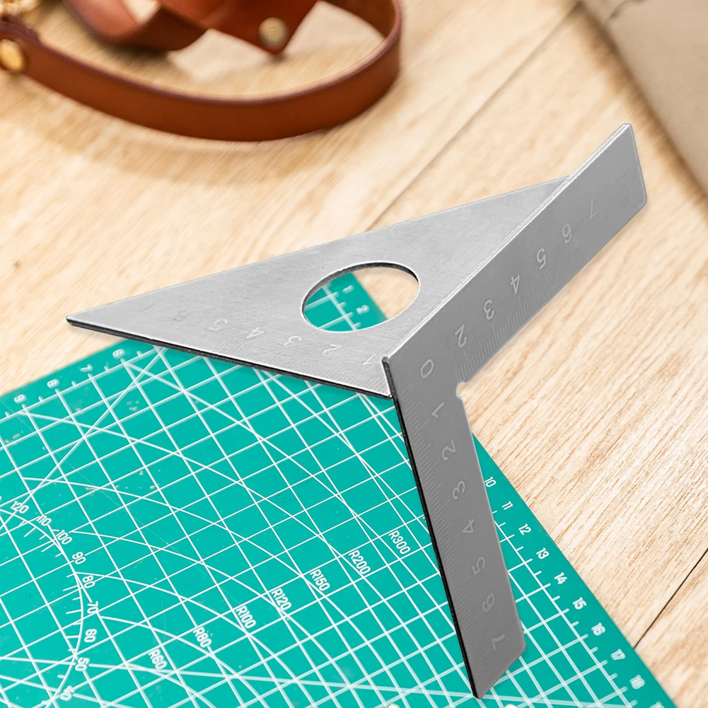 Stainless Steel Angle Ruler Protractor Multifunction Woodworking 45 90 Degree Measuring Marking Gauge Angle Protractor Rulers