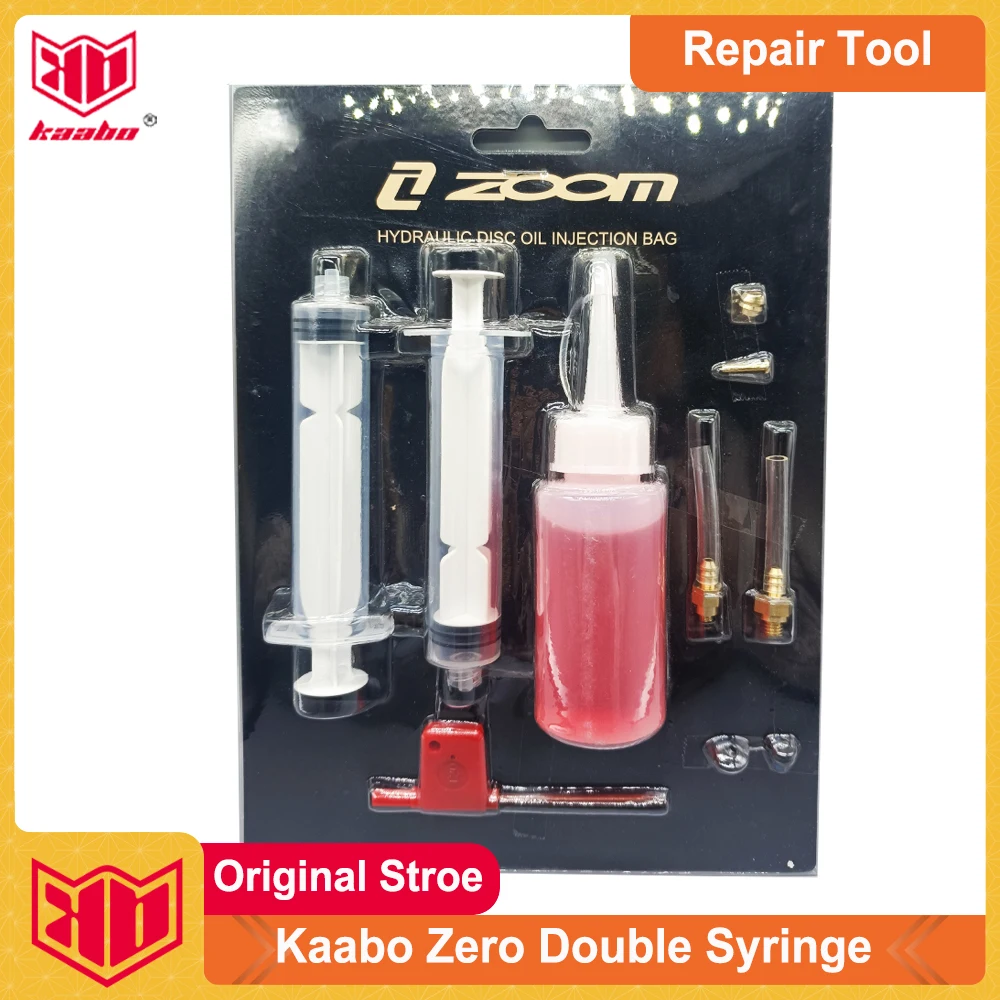 ZERO/KAABO Hydraulic Brake Bleed Kit For ZOOM Brake System Oil Filling Tool Mineral Oil Brake Funnel Set Brake Repair Tool