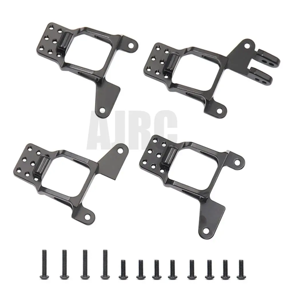 Ajrc 4pcs Aluminum Front & Rear Shock Towers Mount For 1/10 Rc Crawler Traxxas Trx-4 Bronco K5 G500 Defender 8216 Upgrade Parts