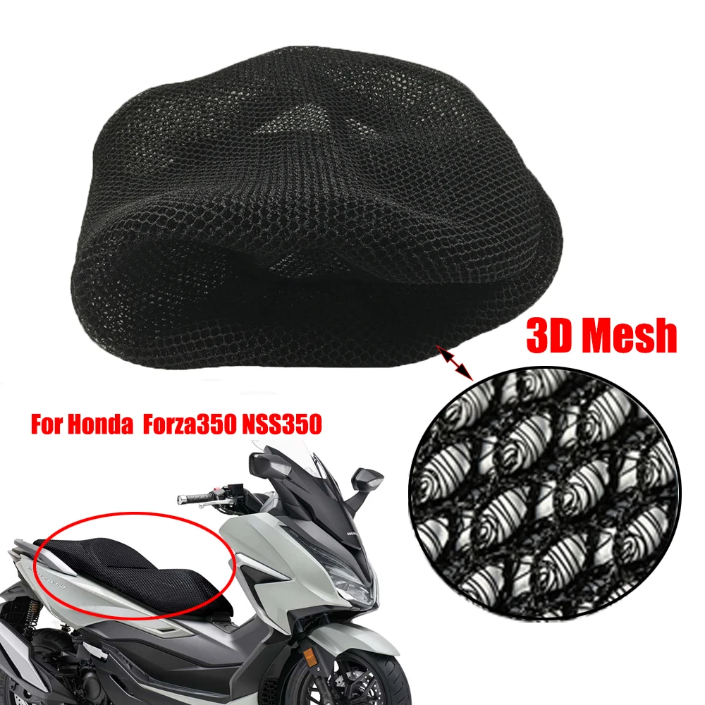 

For Honda Forza350 NSS350 3D Mesh Net Seat Cover Magic Sticker Motorcycle Accessories Cushion Protection Fabric Saddle Nylon