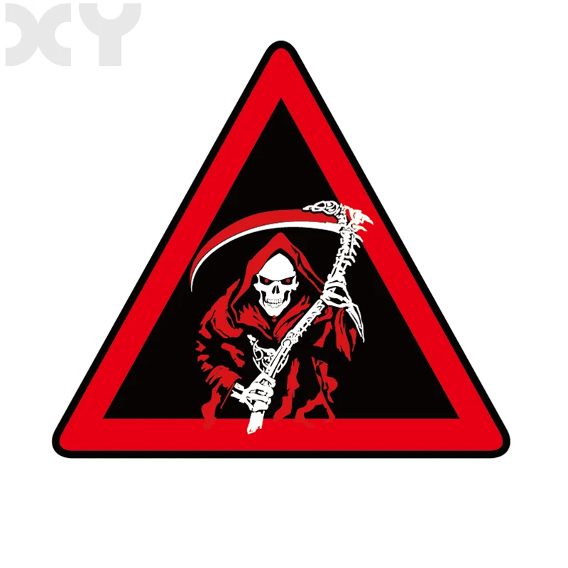 XY Fun Decorate Car Styling and Decals Motorbike Sticker Accessories  Devil and Death Warning Sign Self Adhesive