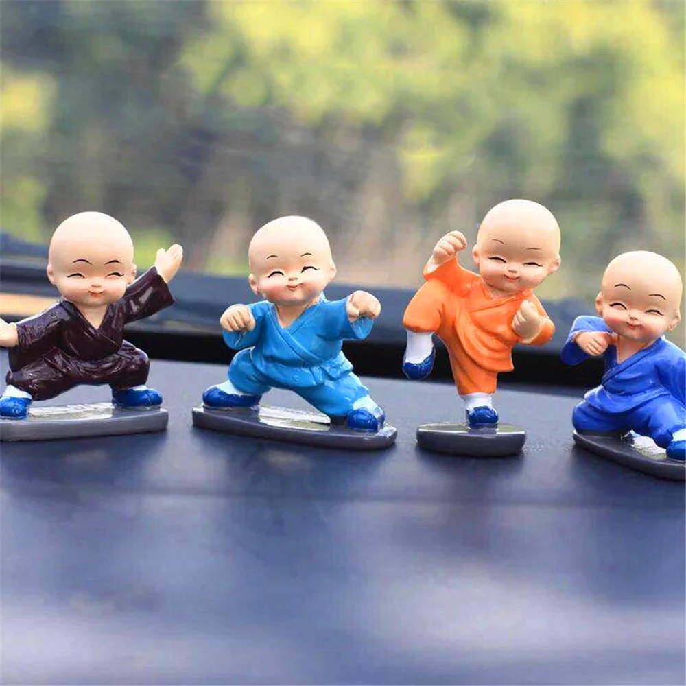 دمية راهب صغير من السيراميك زينة منزلية لطيفة إبداعية صغيرة سامي في السيارة هدية خاصة هدية عيد ميلاد #2