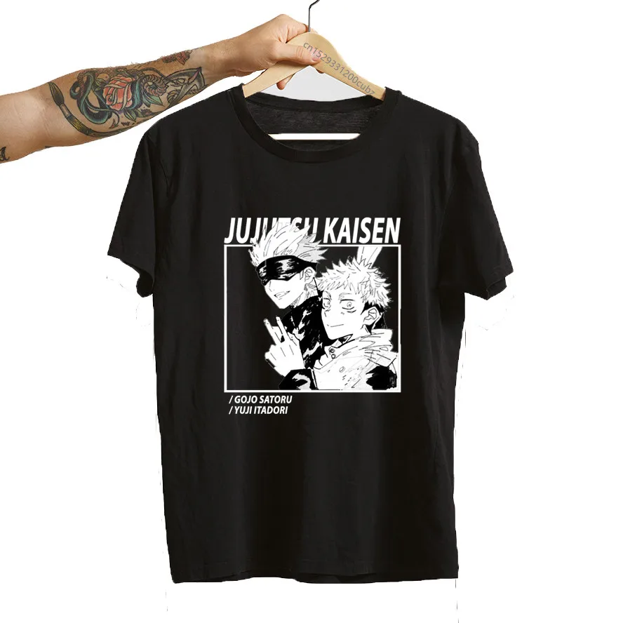 Japanese Manga Itadori Yuji Women T Shirt Girl Kawaii Jujutsu Kaisen Y2k Graphic Tees Fashion Tshirt Summer 90s Tops T-shirt