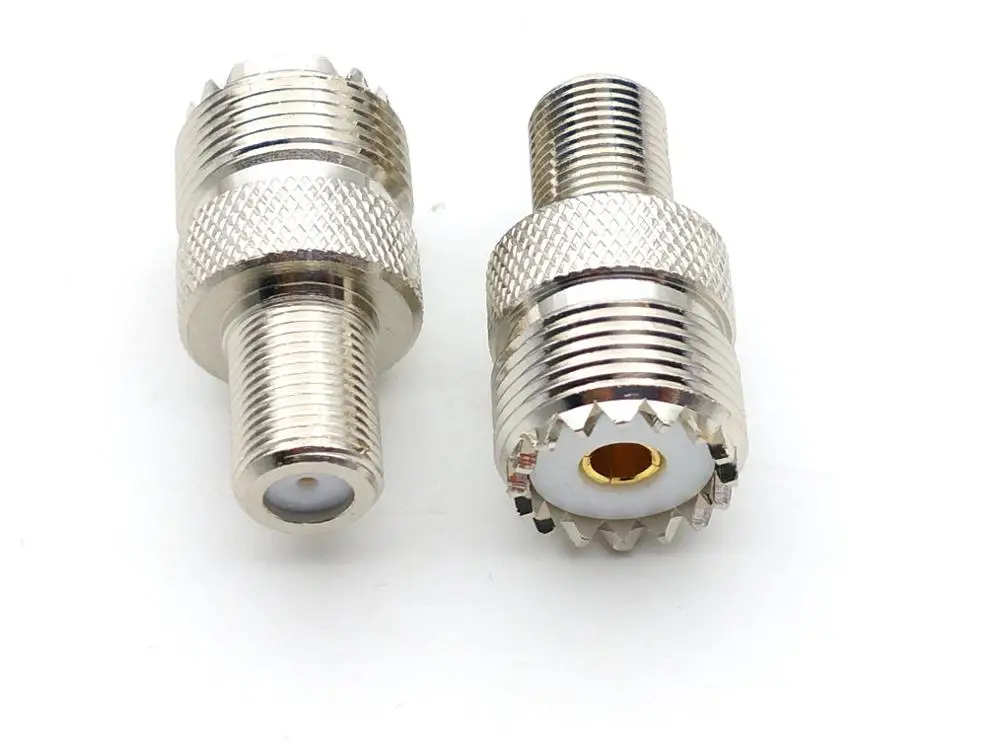 

COPPER UHF Female to F Female Connector RF Coax Adapter