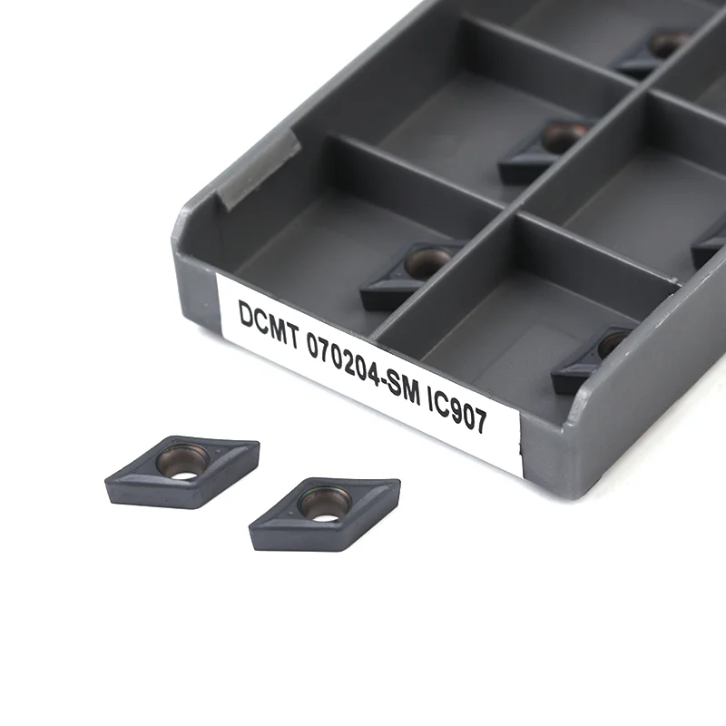 

Токарная пластина, твердосплавная втулка DCMT070204 DCMT070208 SM IC907 IC908, для токарных станков с ЧПУ, DCMT 070204, 10 шт