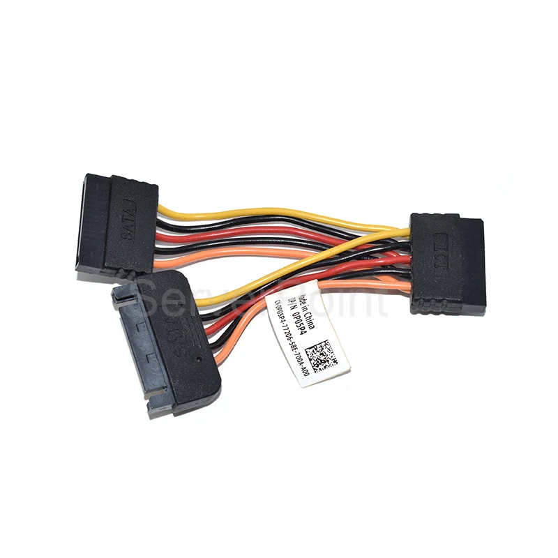 For DELL N701D OPTIPLEX Optical Drive Hard Disk Power Supply 1 to 2 SATA Cable 0P05P4 P05P4