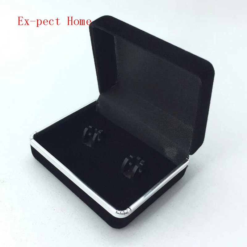 

100pcs Blue Velvet Cufflink Holder Wedding Cufflinks Gift Storage Display Case Cuff Links Mens Jewelry Box 5.8*7*2.8cm