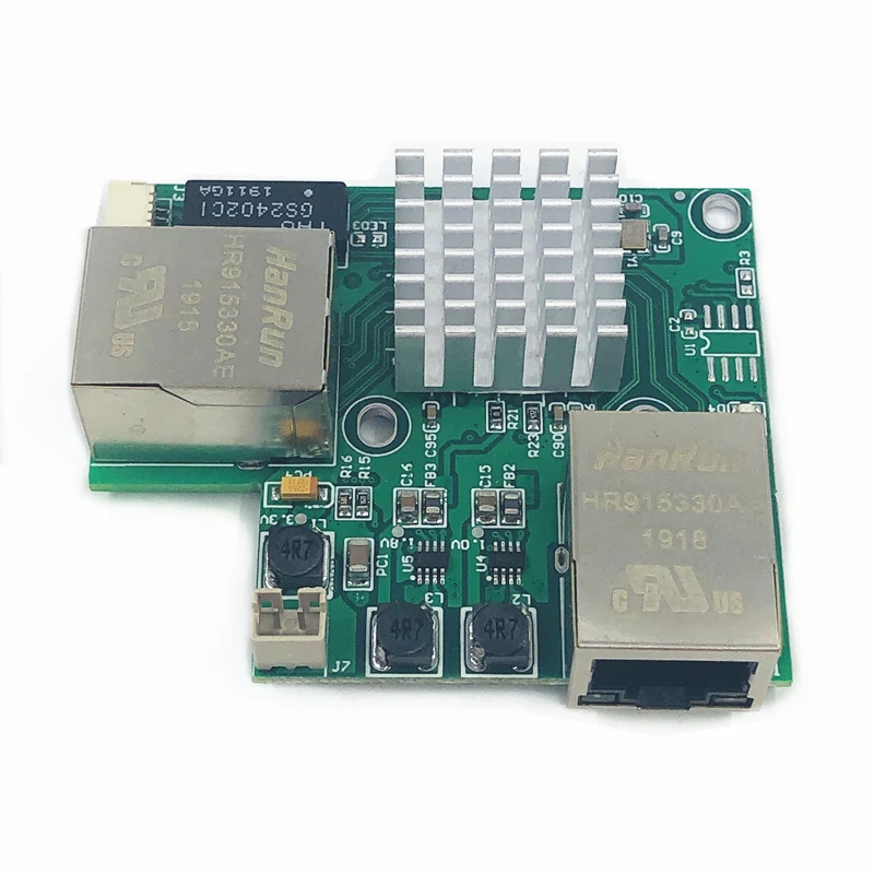 Modul Sakelar Ethernet Industri 3Port Tidak Diatur 10/100/1000Mbps Celcius Port Penginderaan Otomatis OEM Papan PCBA Motherboard OEM