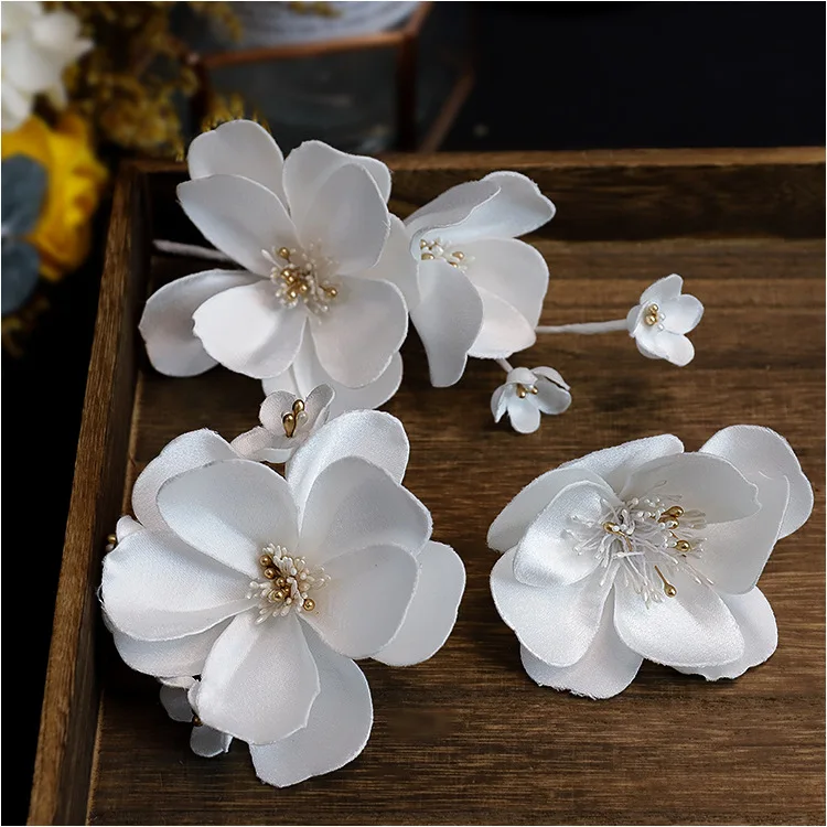 French flower hair band set bridal headdress women hair wear ornament wedding hair accessories