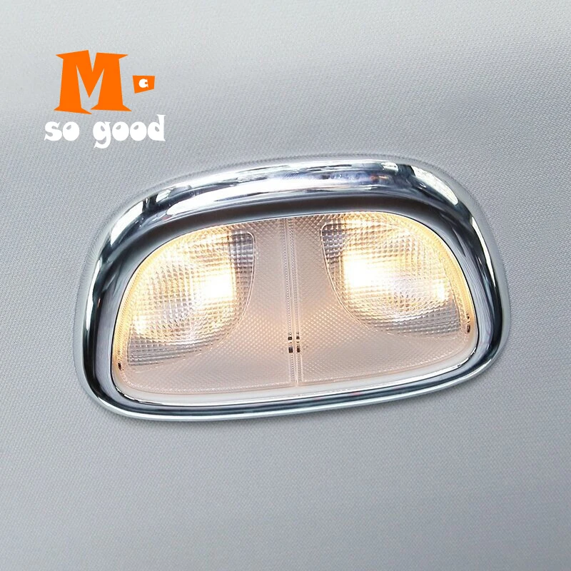 2014 2015 2016 2017 2018 For Jeep Cherokee KL Car ABS Plastic Chrome Rear reading lamp light frame Panel Cover Trim Accessories