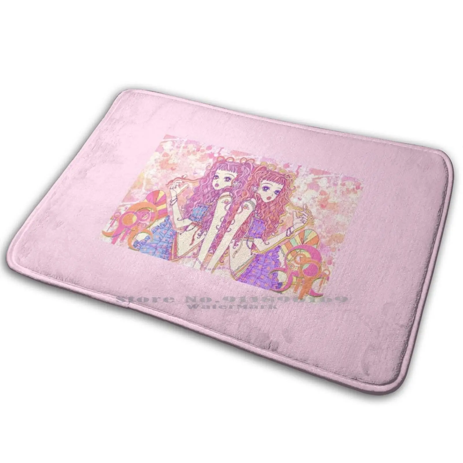 Pink Paradise Kiss Mat Rug Carpet Anti - Slip Bedroom Entrance Door Mat Paradise Kiss Pink Shojo Paradise Kiss Miwako Sakurada