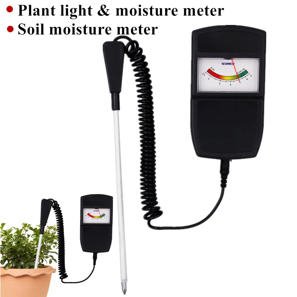 3 in 1 Soil Tester Portable Soil pH Meter Soil Moisture Detector PH Acidity Meter Soil Analyzer for Garden Plant Flowers