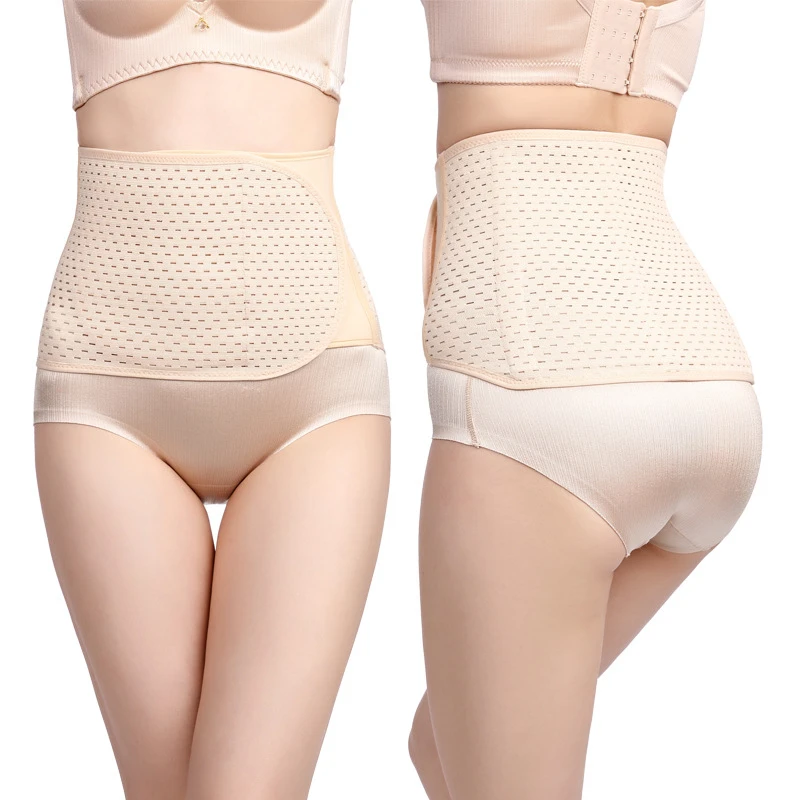 Women Postpartum Abdomen Belt Waist Trainer Body Shaper Girth Waist Cincher Breathable Repair Restraint Slimming Belt