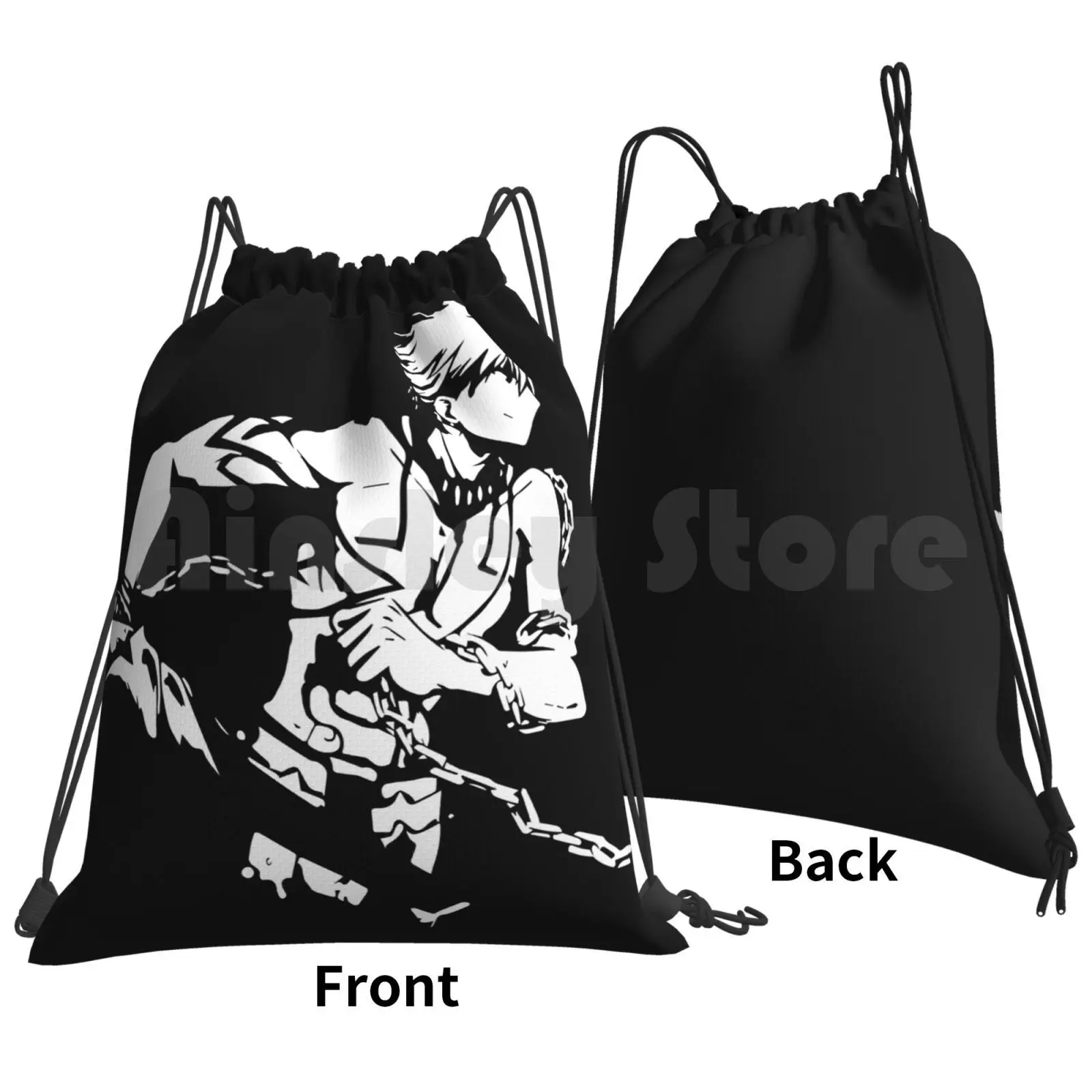 Gilgamesh Backpack Drawstring Bag Riding Climbing Gym Bag  Gilgamesh Fate Zero Fate Grand Order Anime Animation Pop Art Manga