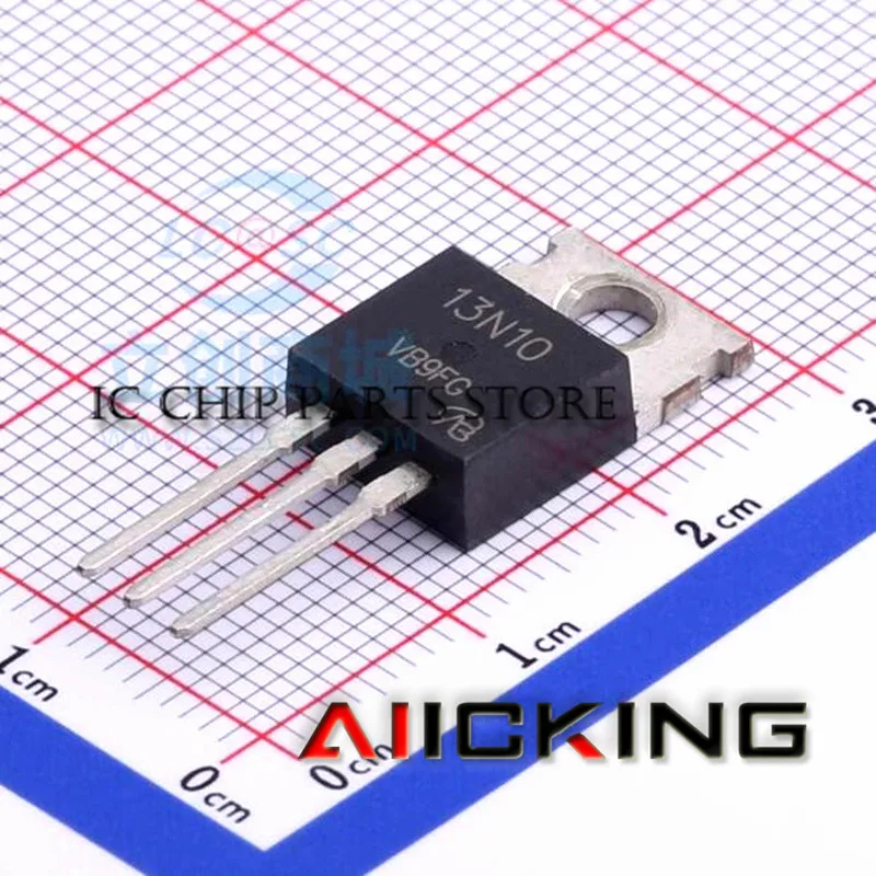 TO-220AB N 채널 QFET, 13N10, 100V, 18A, 로트당 10 개®MOSFET 정품 재고 있음, 신제품
