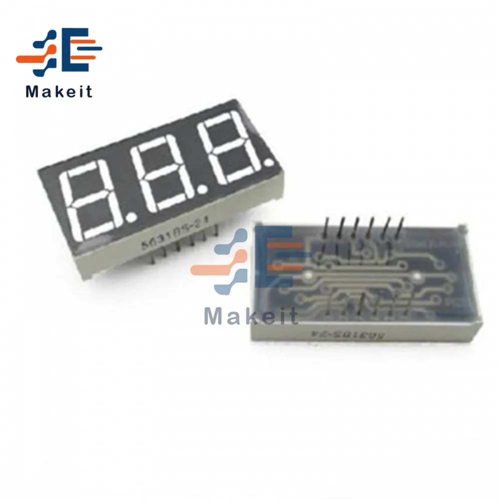 0.56 Inci LED Layar 7 Segmen 1 Bit 2 Bit 3 Bit 4 Bit Digit Tabung Merah Biru Umum Katoda/Anoda Digital 0.56 "Led Module