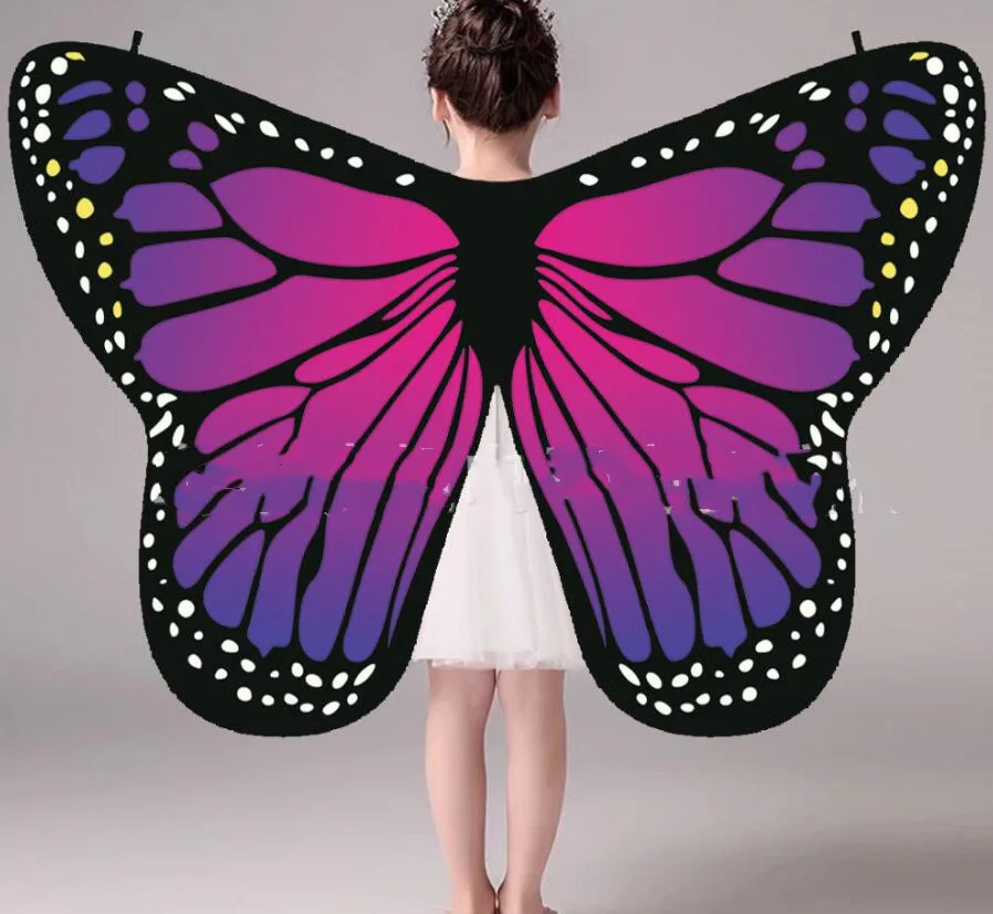 Wholesale Pink Monarch Wings Costume For Kids Women Butterfly Wings Shawl Cape Scarf Angel Isis Wings Cheap Hot Sell