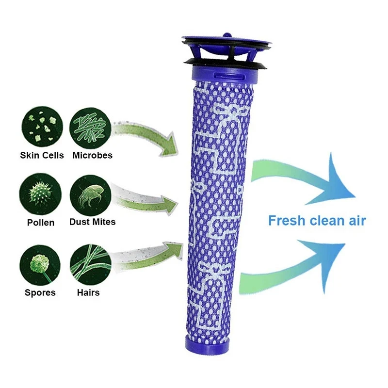 Für dyson v6 dc59 staubsauger zubehör DY-96674101 & DY-96566101 filter vor & post-motor hepa filter kit passende teile