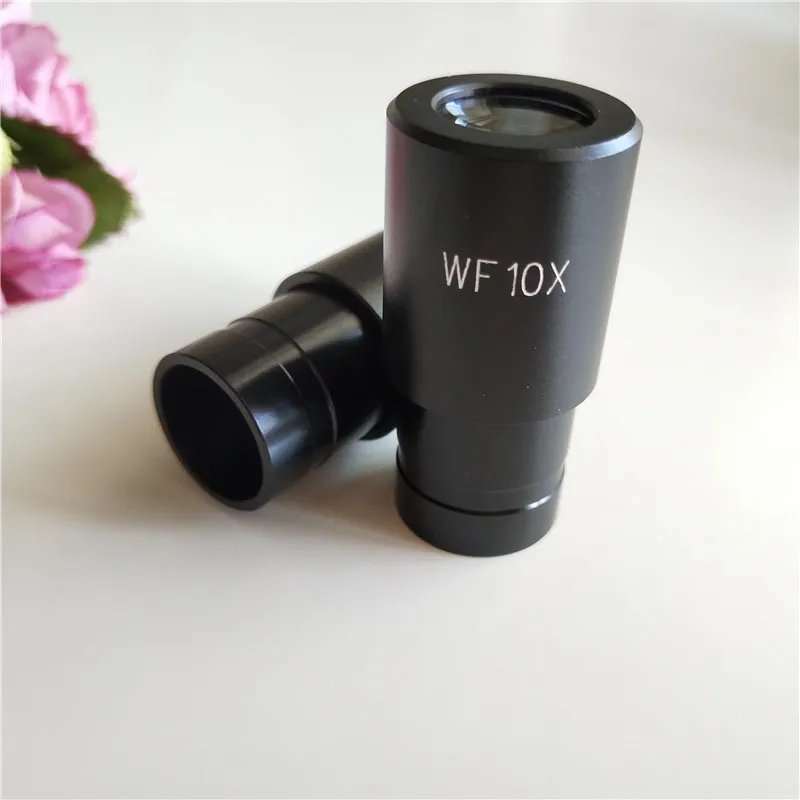 WF10X 16 مللي متر زاوية واسعة صغيرة ميكروسكوب بيولوجي عدسة العدسة مع تصاعد حجم 20 مللي متر