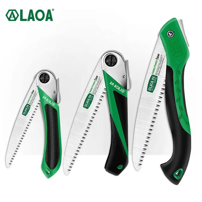 Sega pieghevole LAOA 6 "8" 10 "lama sega a mano pieghevole forbici da esterno forbici da potatura in legno da campeggio utensili da giardinaggio per denti duri