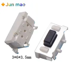 100pcs Micro Tact Switch Touch 3*6*3.5 3x6x3.5 SMD For MP3 MP4 Tablet PC Button Bluetooth Headset Remote Control Hot