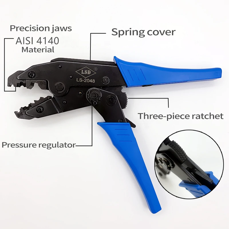 Crimping pliers for spark plug,stripping tool,LS-2048 Spark plug wire crimper 8.5mm tool plier