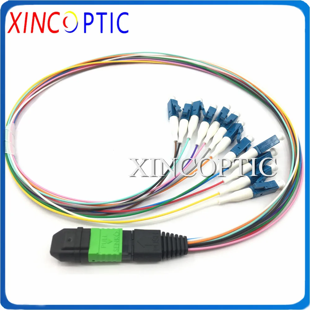 

1.5M 12C/12Fibers MPO Male to Duplex 6*LC ST FC SCUPC Harness Trunk 12Cores MPO M Fan-out Fiber Optic Patch Cord Pigtail