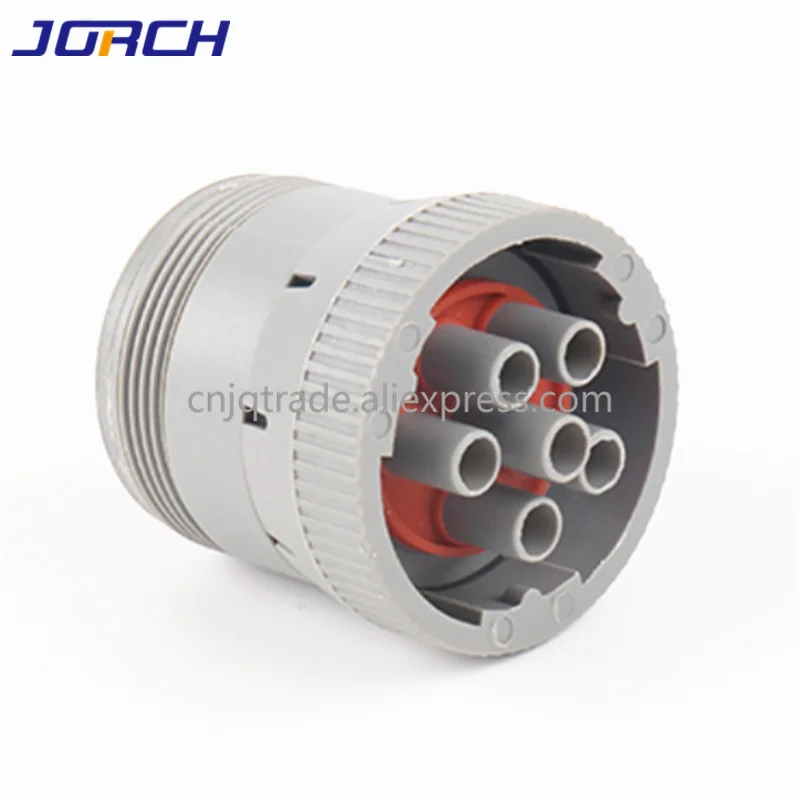 

1PCS HD10 Series 6 Way Gray Contact Size 16 Plug Auto Connector HD16-6-96S HD10-6-96P