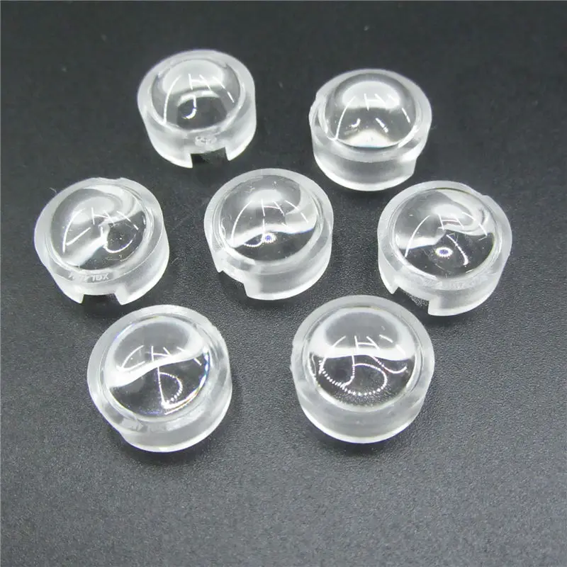 13mm 1W 3W Mini LED Lens 15 30 45 60 90 100 Degree for IR CCTV LED PCB Convex Acrylic Lens With Holder Reflector Collimator