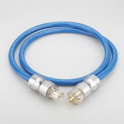 New P111 HIFI Power EMC Shield AC Power Cord Silver Plated Schuko Power Cord Cable EU/US Power Cables EU US Plug Power