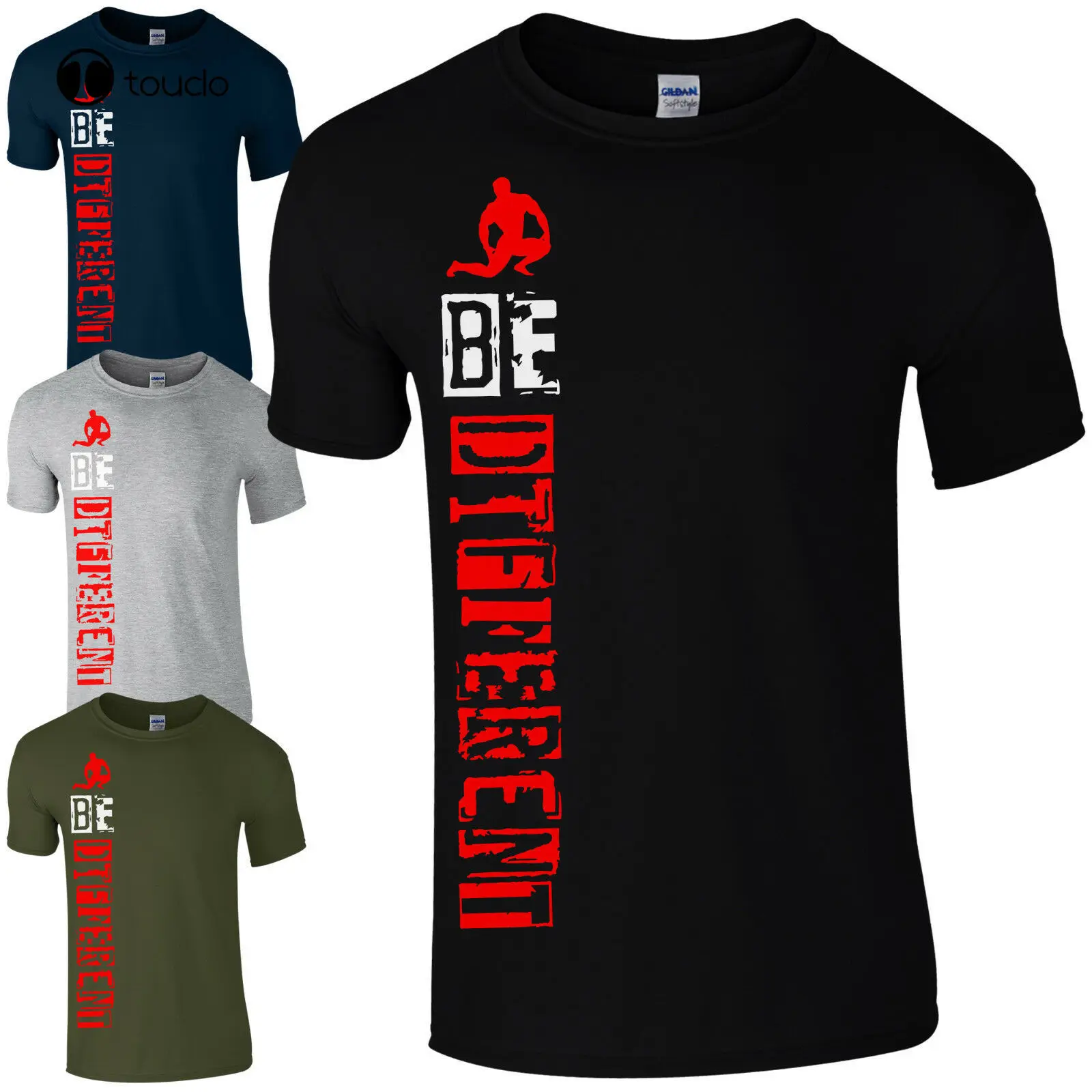 Be Different T-Shirt - Mma Training Gym Bodybuilding Motivational Gift Mens Top