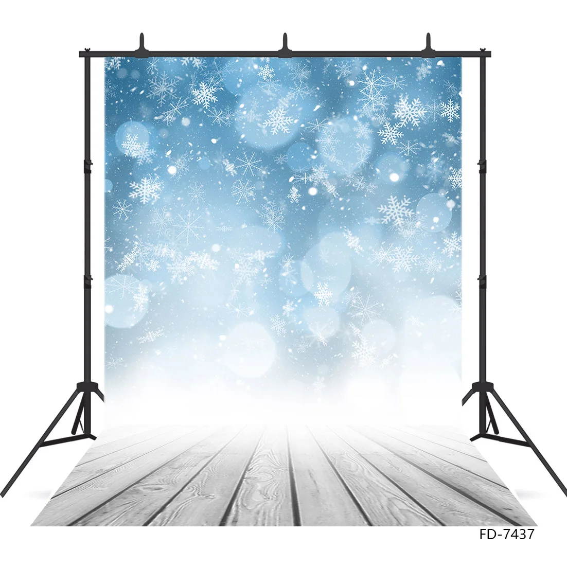 Christmas Snowflakes Wooden Floor Photography Backdrops for Photocall Vinyl Backgrounds Portrait Children Baby Photo Studio