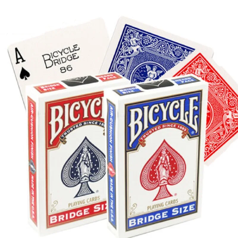 

Bicycle Bridge Size Rider Back Playing Cards Blue/Red Deck Poker USPCC Magic Card Games Magic Tricks Props for Magician