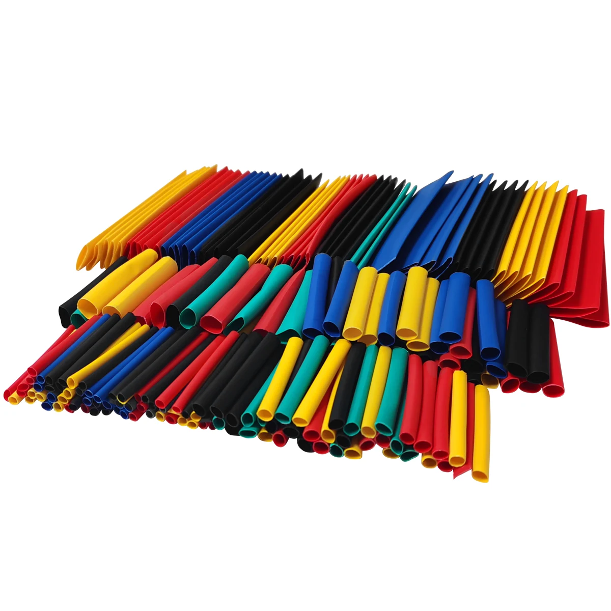 164Pcs 328Pcs  Heat Shrink Tube Kit Shrinking Assorted Polyolefin Insulation Sleeving Heat Shrink Tubing Wire Cable 8 Sizes